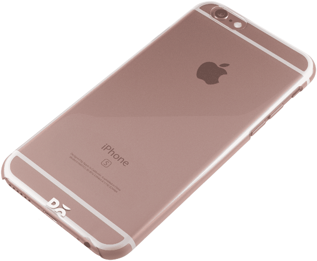 Dailyobjects Plain White Clear Case For Iphone 6s Plus (1093x900), Png Download