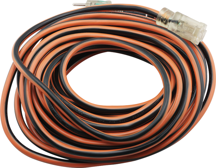 50' Extension Cord - Wire (700x544), Png Download