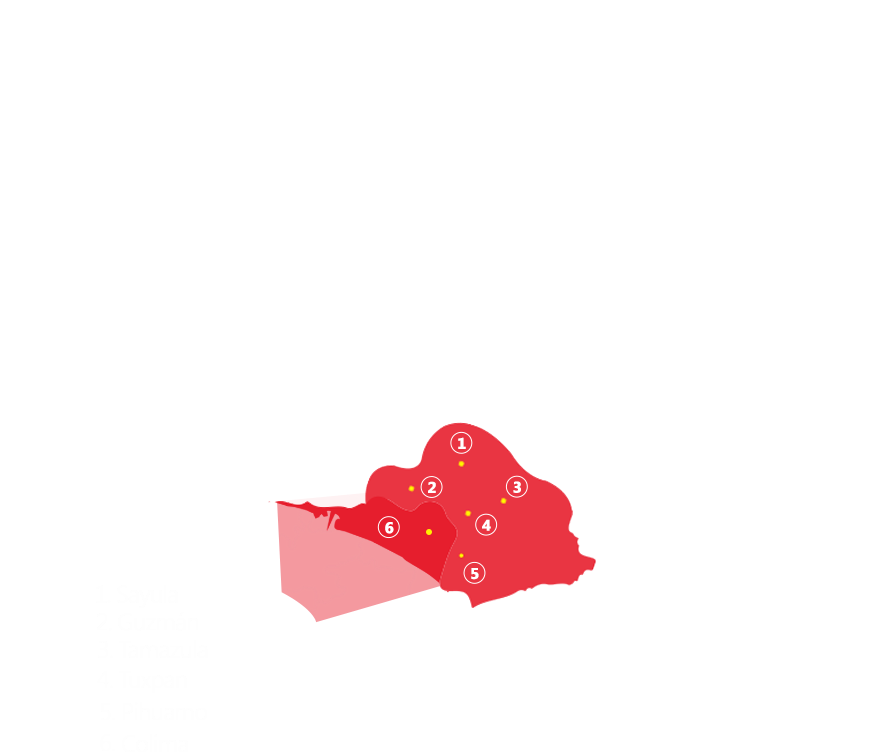 Sur Del Estado De Jalisco - Graphic Design (1078x816), Png Download