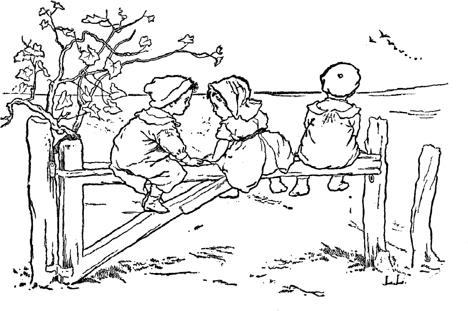 Children Clip Art - Drawing (1600x1092), Png Download