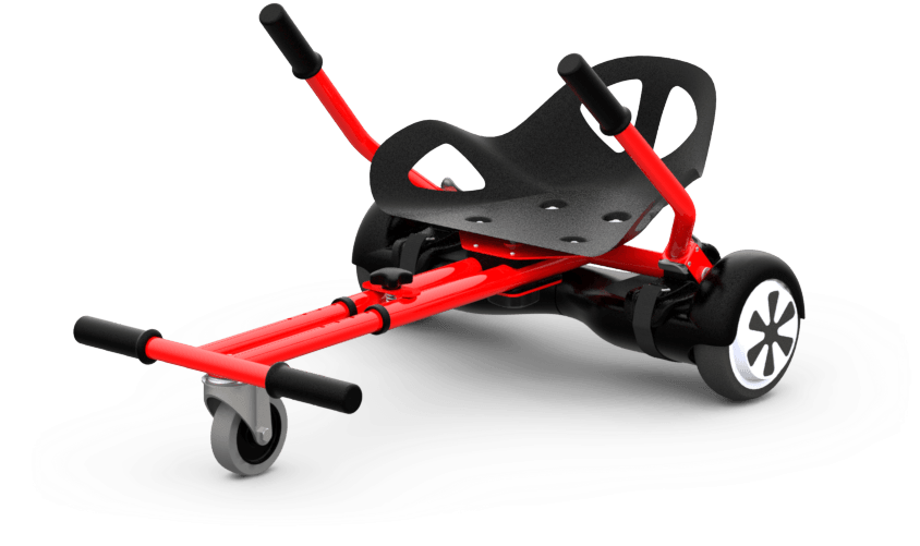 Hoverboard Gokart (877x732), Png Download