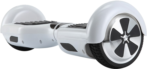White Six Inch Classic Hoverboard - Gyrocopters Hoverboard With Bluetooth Speaker & (750x500), Png Download