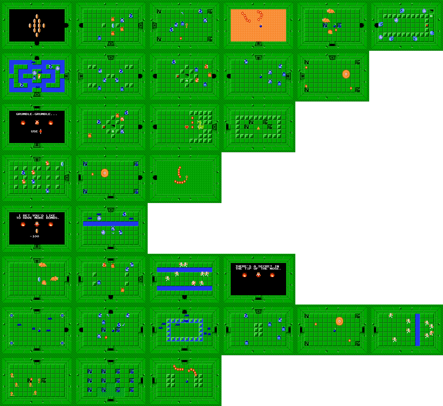 Legend Of Zelda Dungeon 7 Layout (1536x1408), Png Download