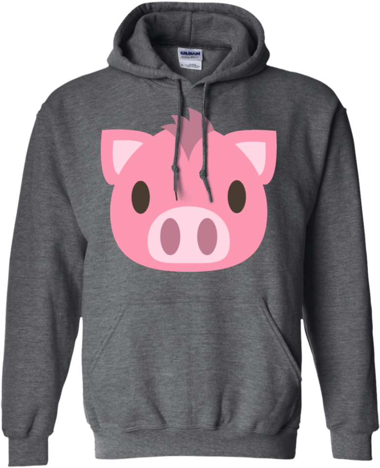 Pig Face Emoji Hoodie - Artix Cheer Mom Puff Matching Mothers Day Birthday (960x960), Png Download