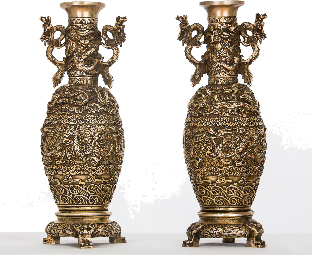 Japanese Dragon Vases - Vase (1000x929), Png Download