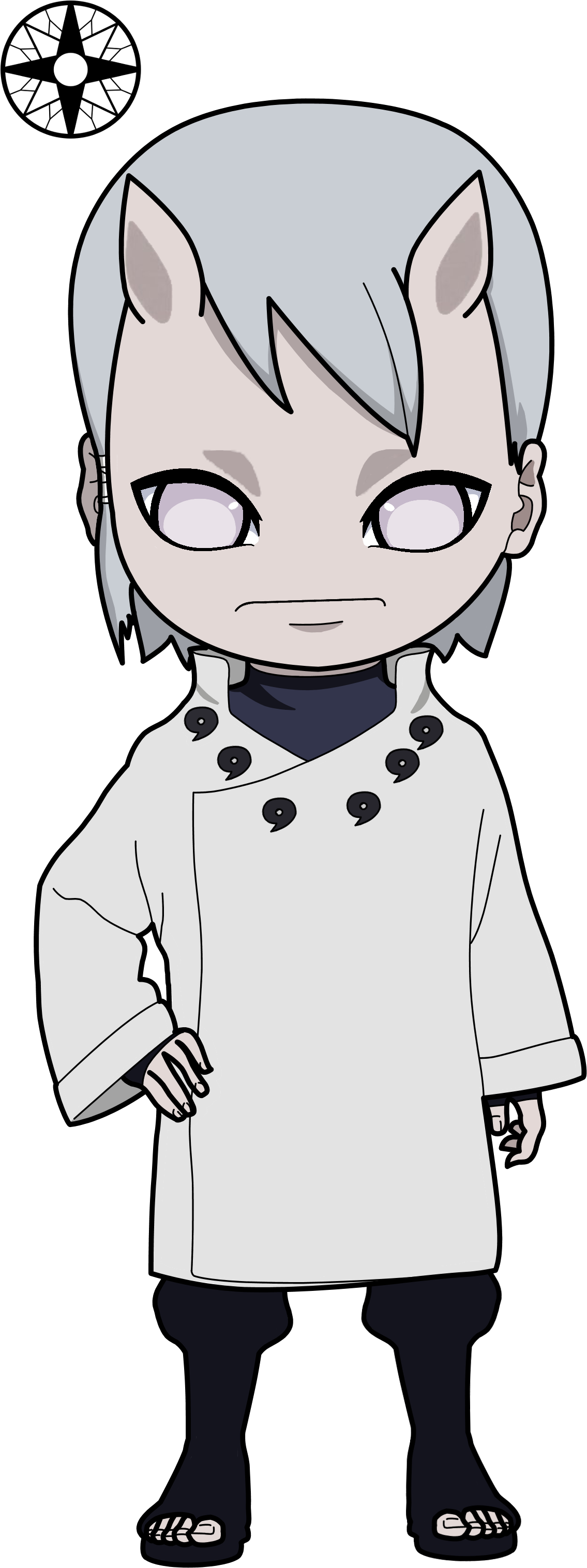 Undertaker, Chibi, Naruto, Funeral Directors - Hagoromo Chibi Png (1327x3104), Png Download