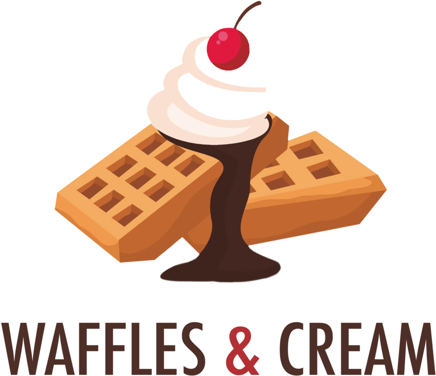 Waffles And Cream, Transparent Background - Waffle (1000x1000), Png Download