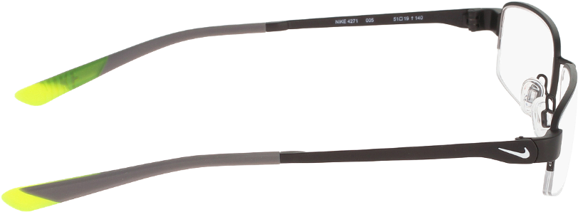 123 - 4271 Nike Glasses - Mens Semi Rimless Designer Glasses (1117x480), Png Download