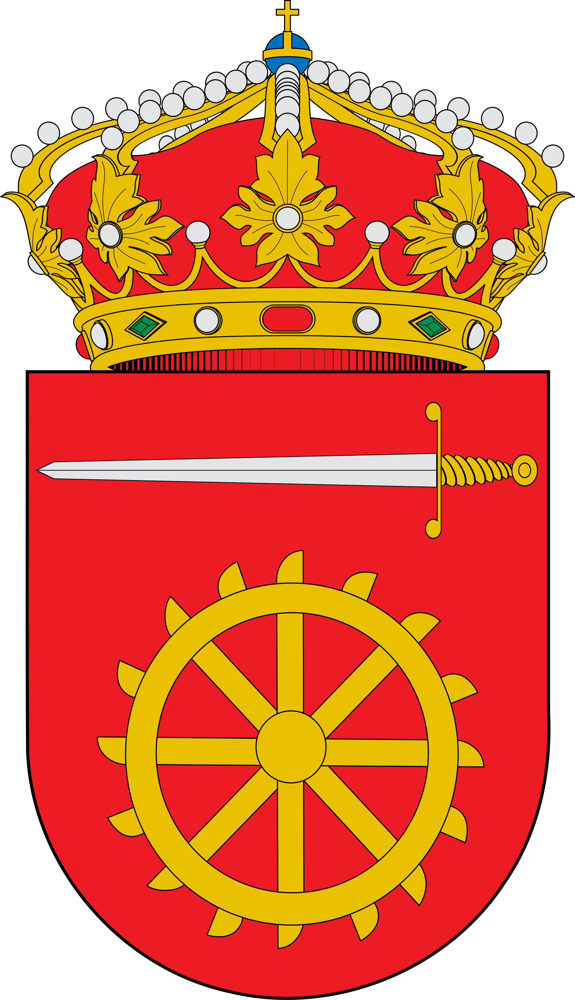 Alía - Escudo Prado Del Rey (2000x3476), Png Download