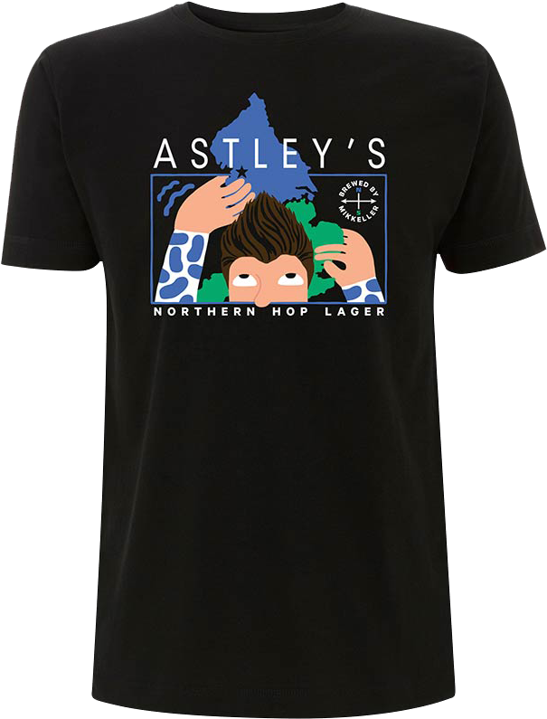 'astley's Northern Hop Lager' T-shirt - Mikkeller Rick Astley (675x834), Png Download