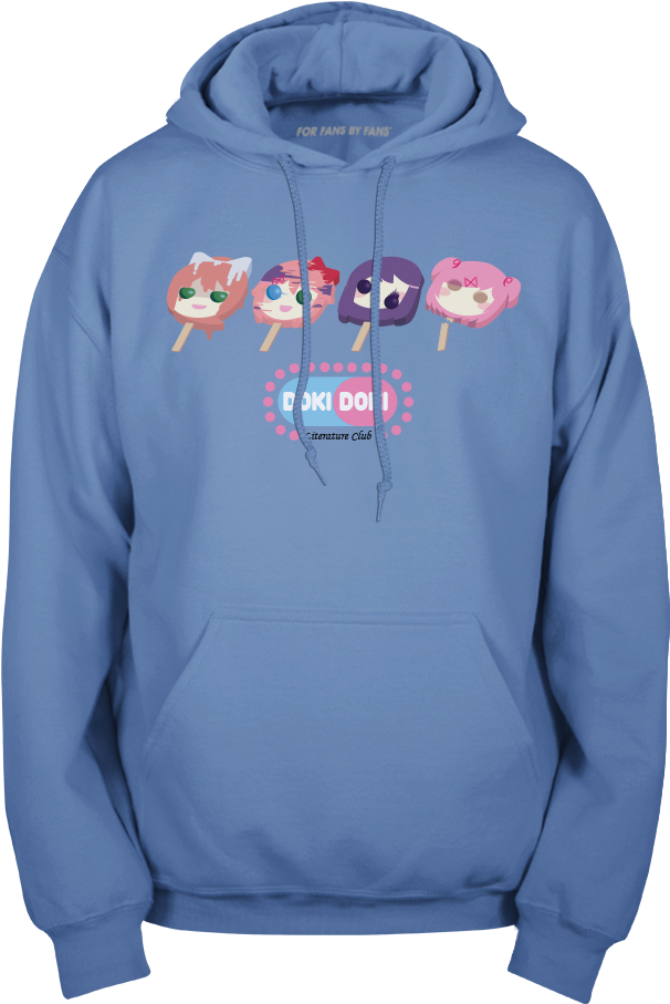 Doki Doki Ice Cream Truck Pullover Hoodie (1000x1000), Png Download