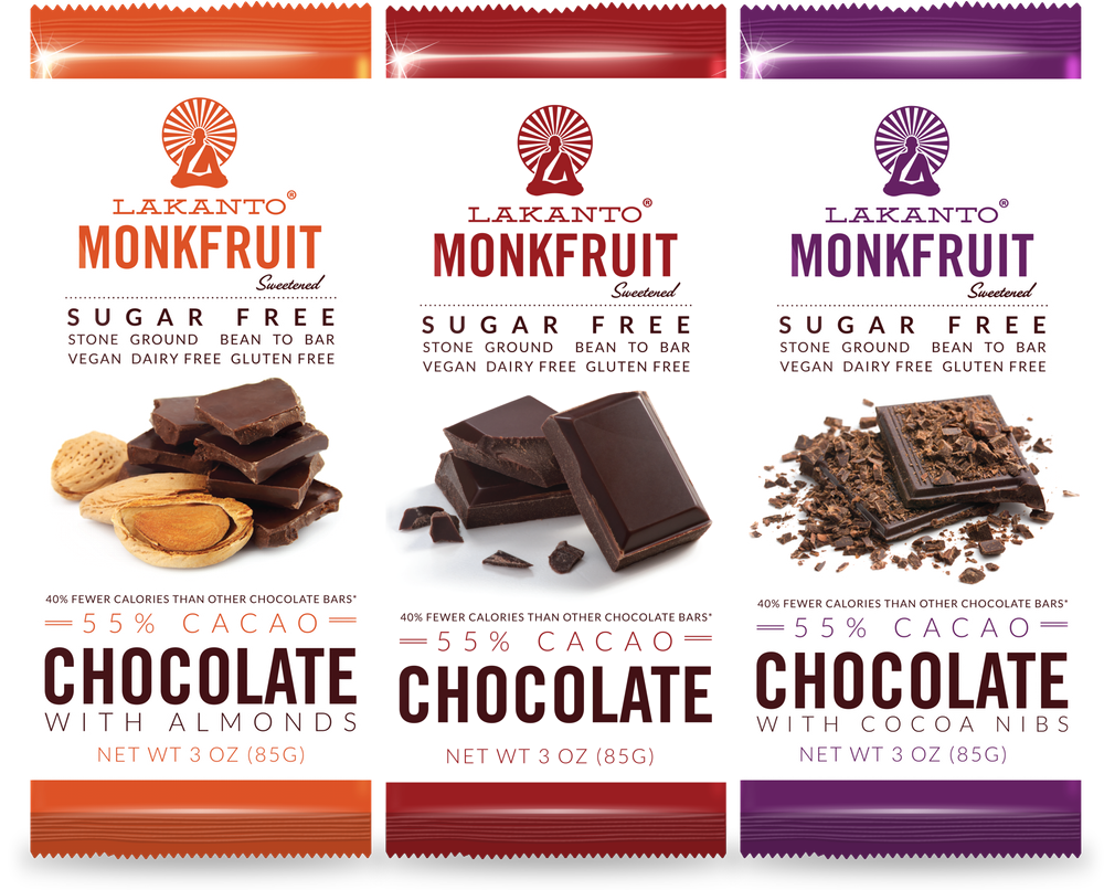 Lakanto Chocolate Bars - Lakanto Sugar Free 55% Chocolate Bars (999x833), Png Download