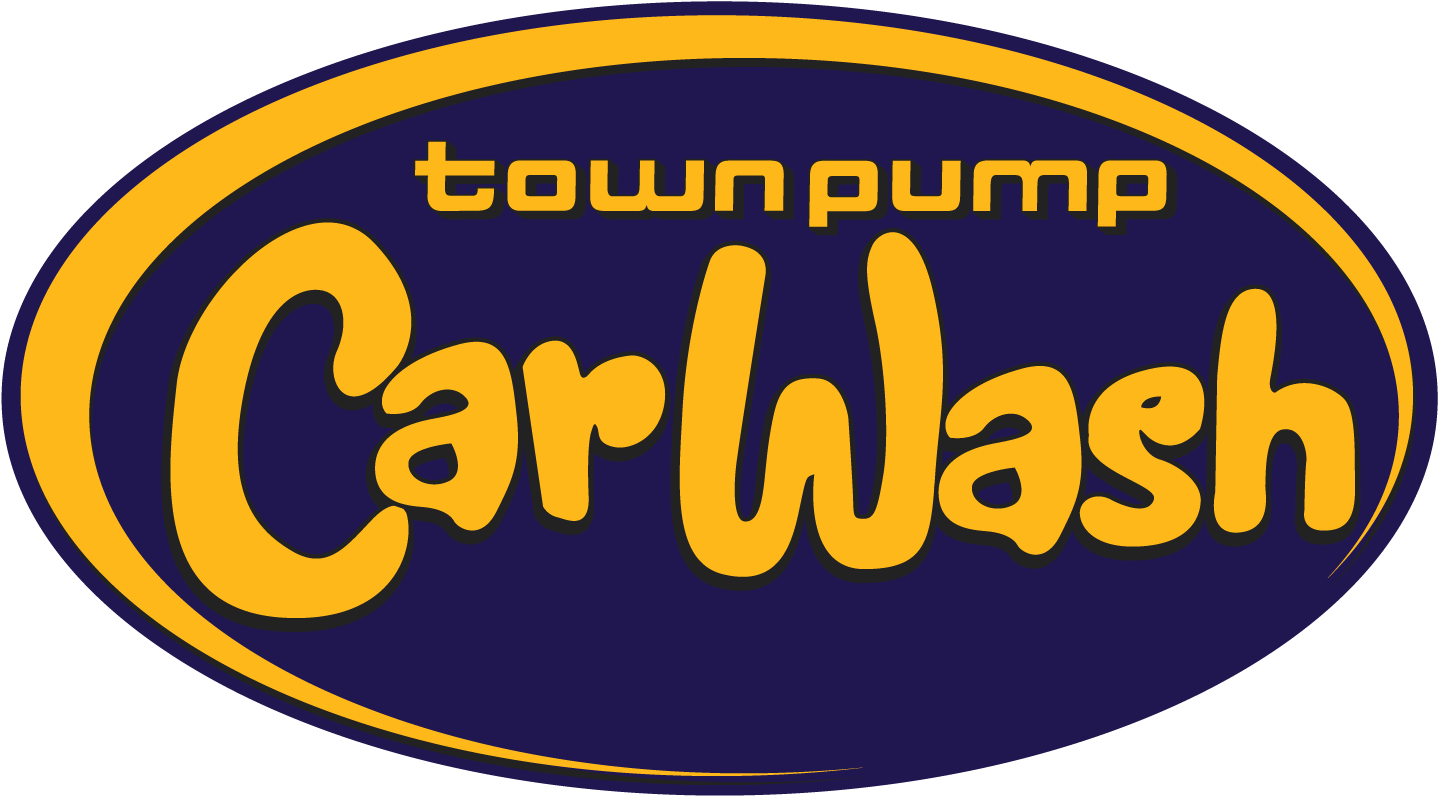 Car Wash Logo - Town Pump Car Wash Logo (1458x807), Png Download