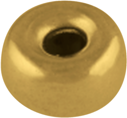 Rondelle Shaped Bead 585/ Yellow Gold - Jewellery (1000x1000), Png Download