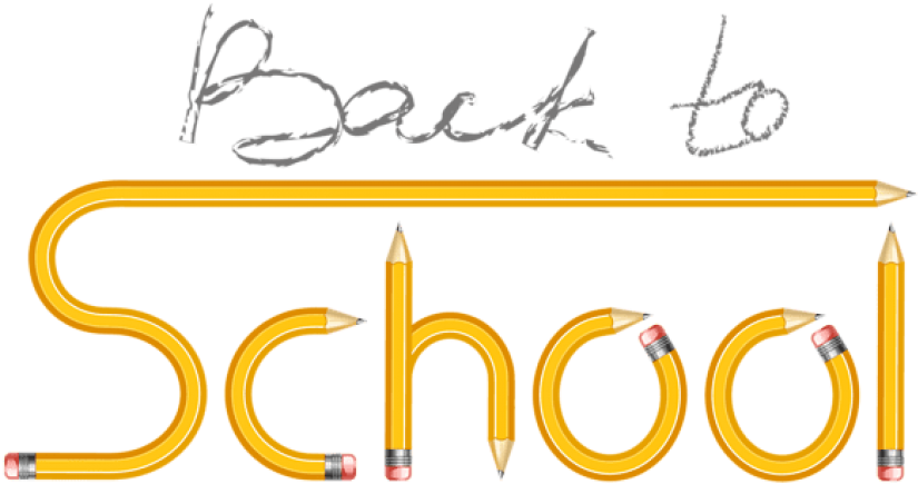 Free Png Transparent Back To School With Pencils Png - Transparent Background Back To School Clip Art (850x472), Png Download