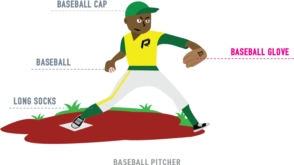 For Example, A Catcher's Glove Is Much Bigger And Has - Baseball (1225x793), Png Download