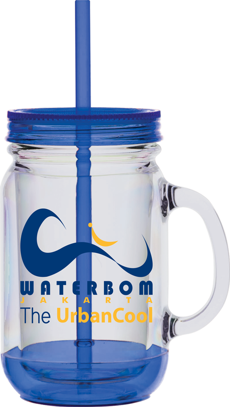 Mason Jar Tumblers - 72 Promotional Tumblers - Double Wall Mason Jar (453x800), Png Download