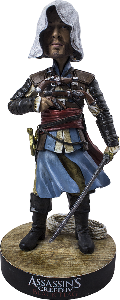 Assassin's Creed - Assassin's Creed 4: Black Flag - Edward Bobble Head (401x1000), Png Download