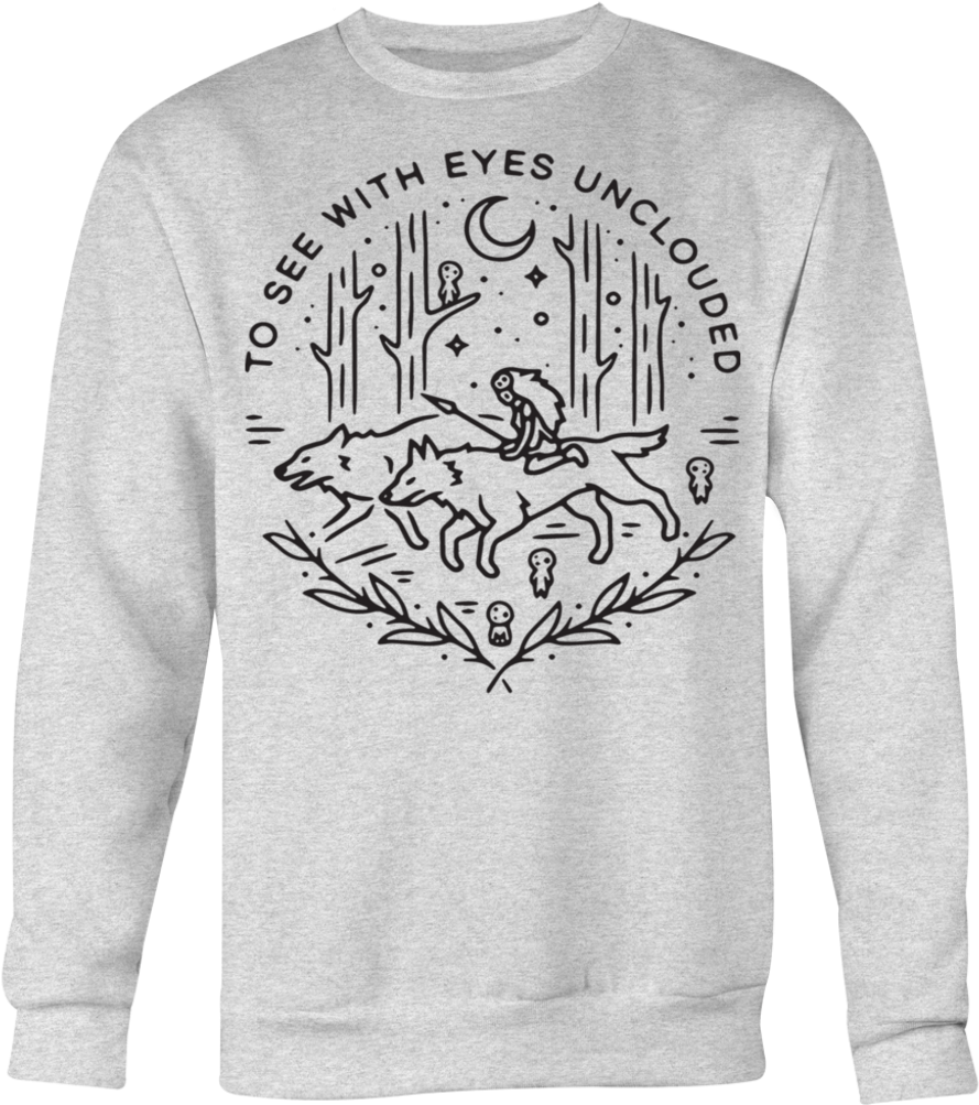 Princess Mononoke To See With Eyes Unclouded T-shirt - It's Hocus Pocus Time Witches (1024x1024), Png Download
