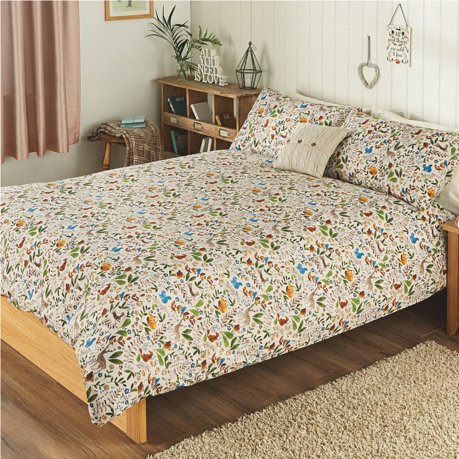 Modern Bedding Home - George Home Woodland Animals Bedding (1208x938), Png Download