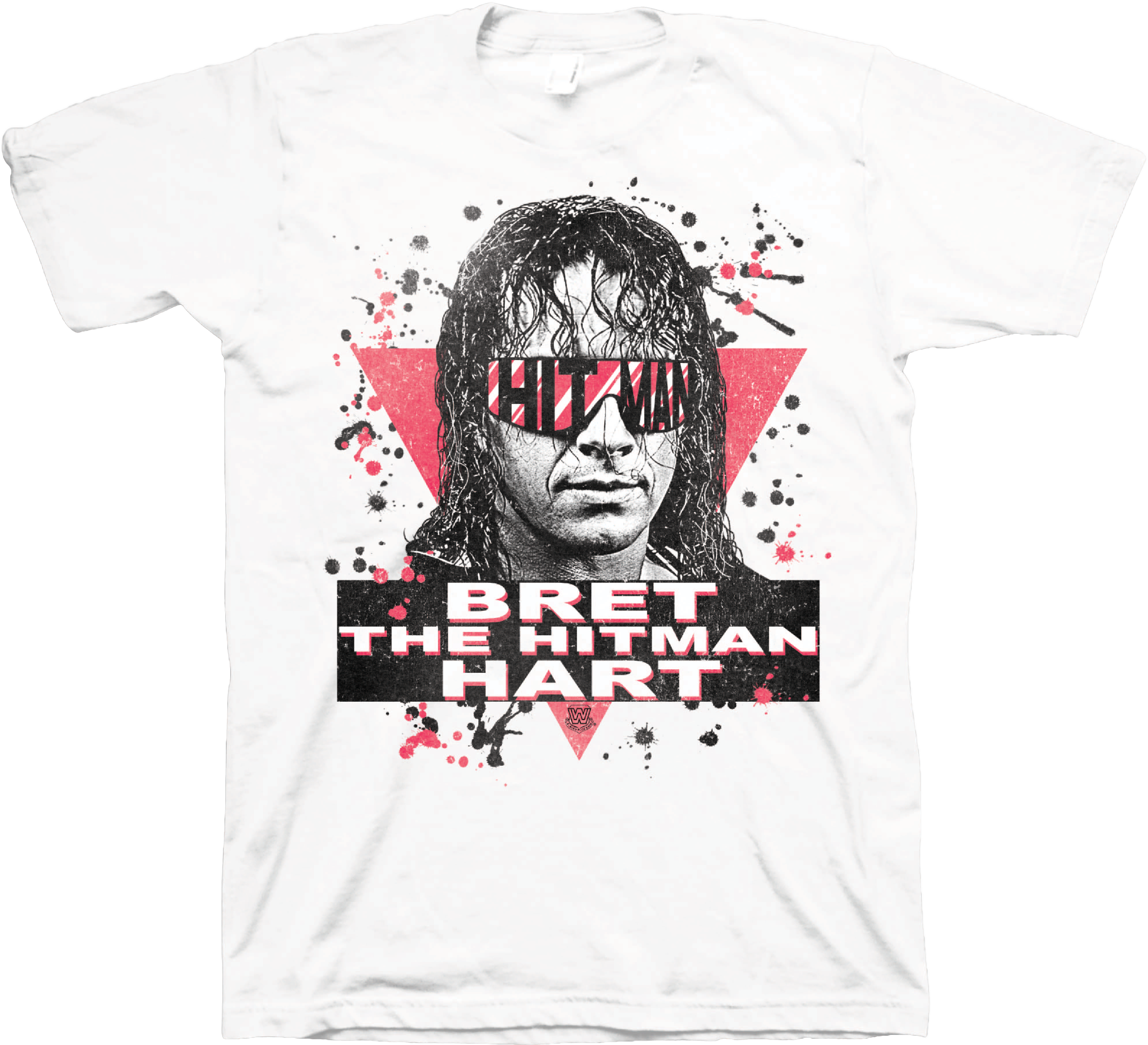 Bret Hart Wwf Old School Wrestling T-shirt Shirt Or - Wwf Bret The Hitman Hart Shirt - Custom Design Rare (3979x3622), Png Download