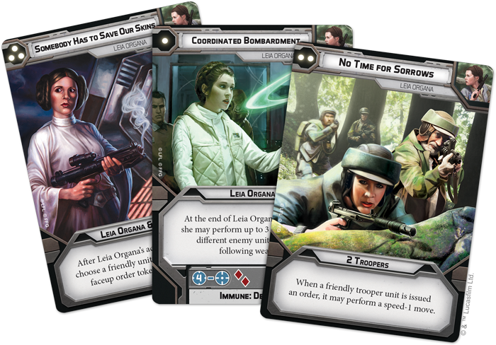 No Matter What Happens, An Army Needs To Stay On The - Star Wars Legion Leia Cards (700x488), Png Download