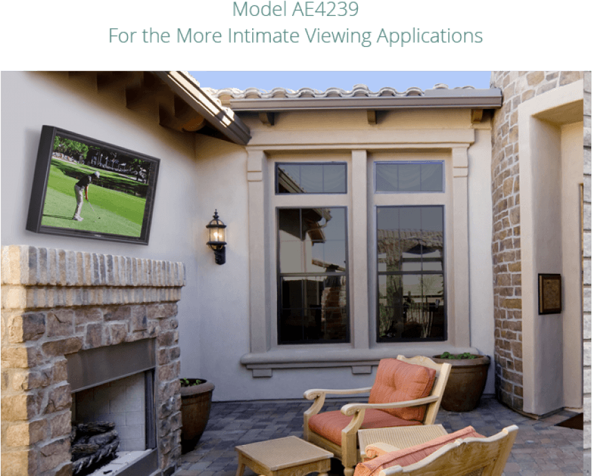 Apollo Outdoor Weatherproof Tv Enclosures For 50"- - Television Set (900x900), Png Download