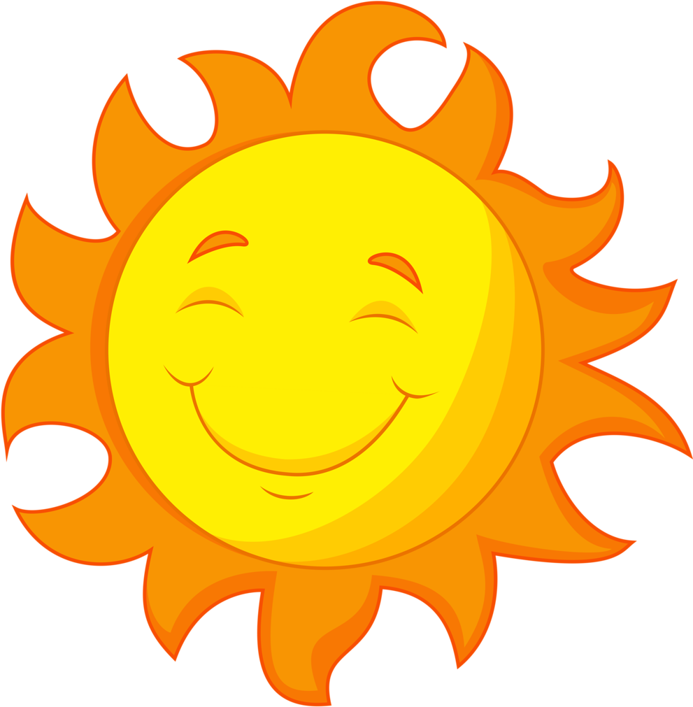 Good Morning Sunshine, Let Your Light Shine - Yellow & Orange Sun Clipart (1013x1024), Png Download