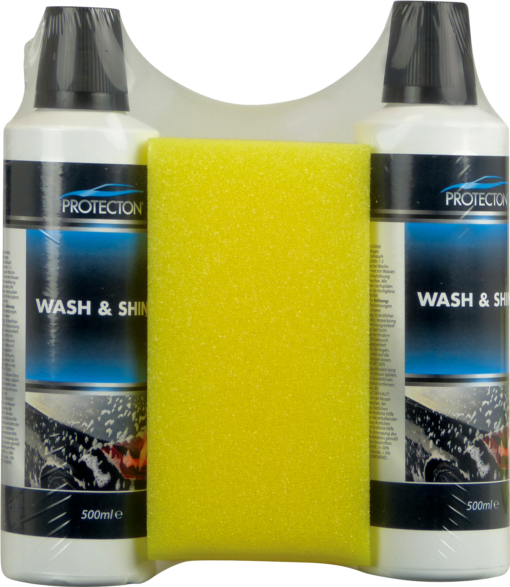 Wash & Shine - Protecton Auto-shampoo 500 Ml (2362x2362), Png Download