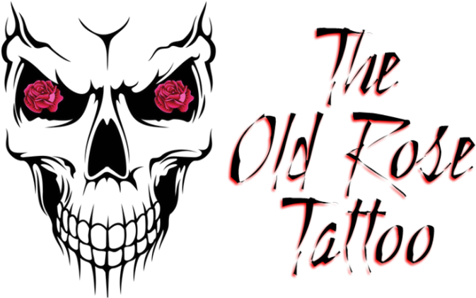 The Old Rose Tattoo - Skull Stickers For Bike (960x435), Png Download