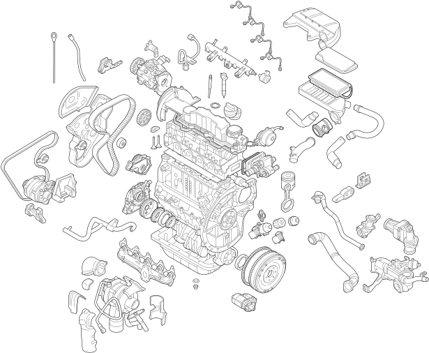 Genuine Peugeot Alternator - Pipe (900x900), Png Download