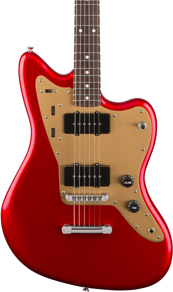 Squier Deluxe Jazzmaster St Candy Apple Red - Fender Squier Deluxe Jazzmaster Car (683x1024), Png Download