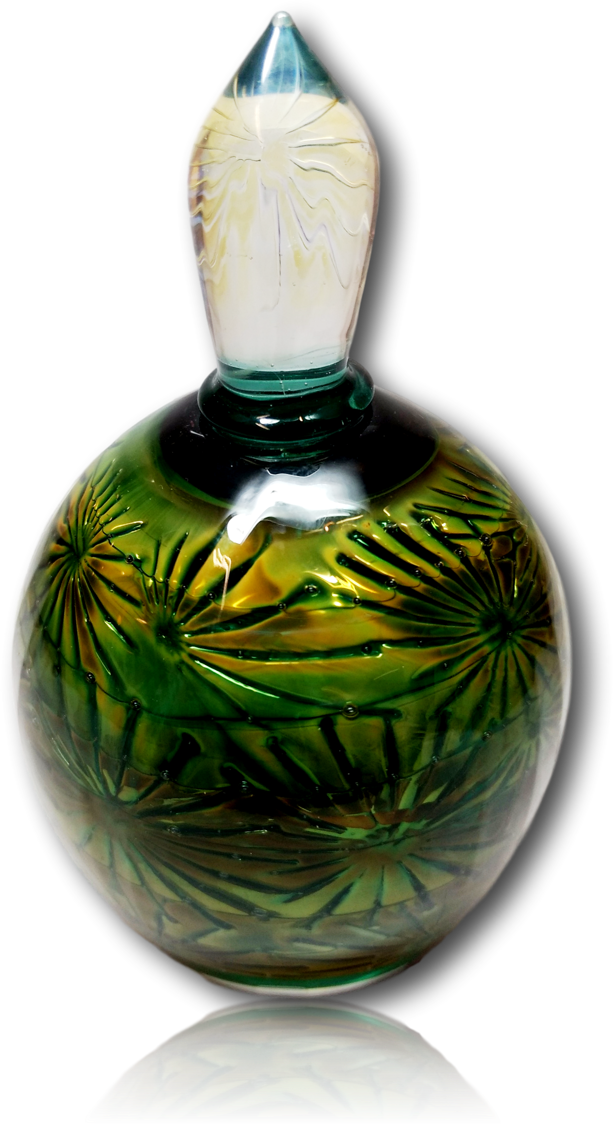 Blown Glass Perfume Bottle - Bottle (1298x2330), Png Download