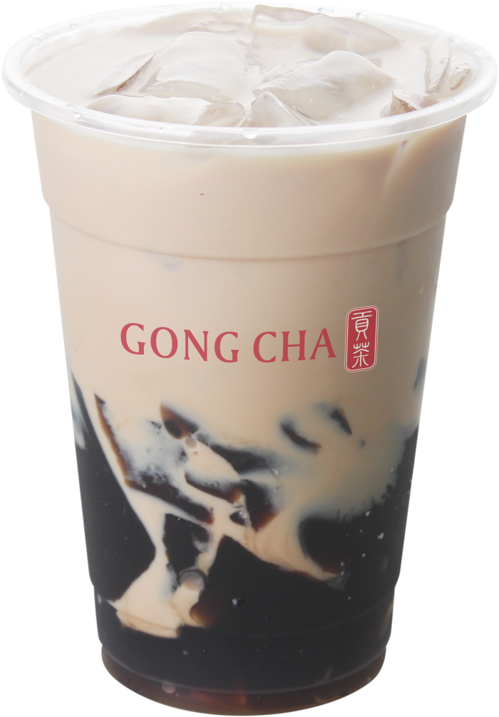 Milk Tea With Herbal Jelly - Gong Cha Milk Tea With Herbal Jelly (722x1024), Png Download