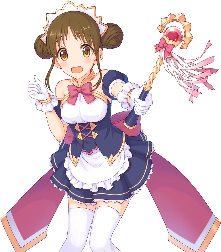 Cute Human Staff Amano Suzume Rare Start 0 Surprised - Suzume Amano (1000x1000), Png Download