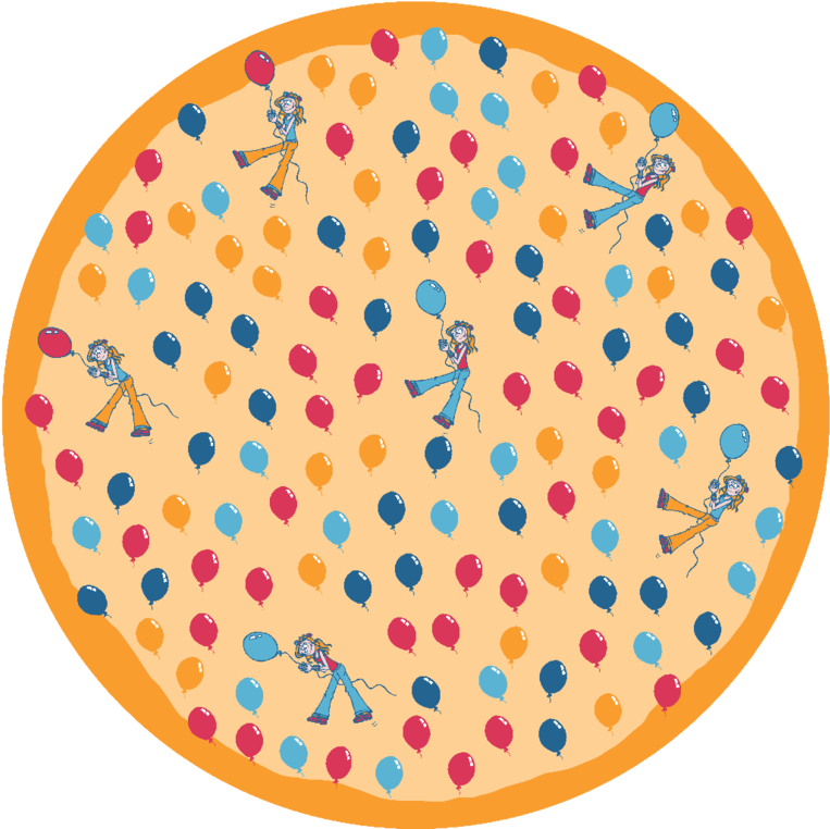 Balloons Round Placemat (800x800), Png Download