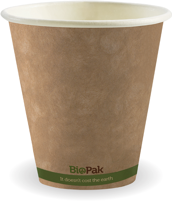 Download 8oz Single Wall Kraft Paper Cups - Cup - Full Size PNG Image ...