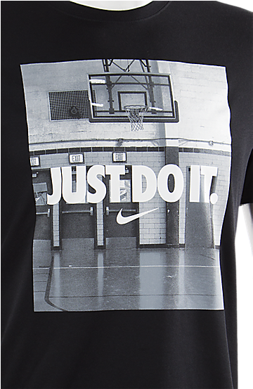Nike Just Do It Image Black - Футболка Спортивная Nike Jdi Image Tee Nike, Цвет: (650x650), Png Download
