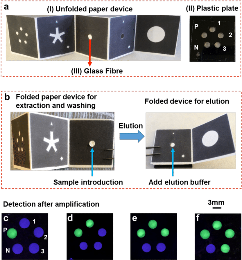 Design Of The Paper Device For The Detection Of 3 Targets - Fluidics (850x905), Png Download