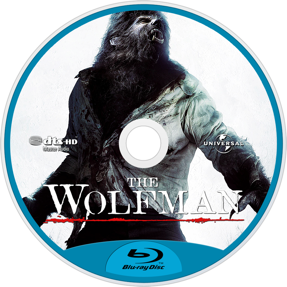 The Wolfman Bluray Disc Image - Anthony Hopkins - The Wolfman [region 2 Dvd] (1000x1000), Png Download