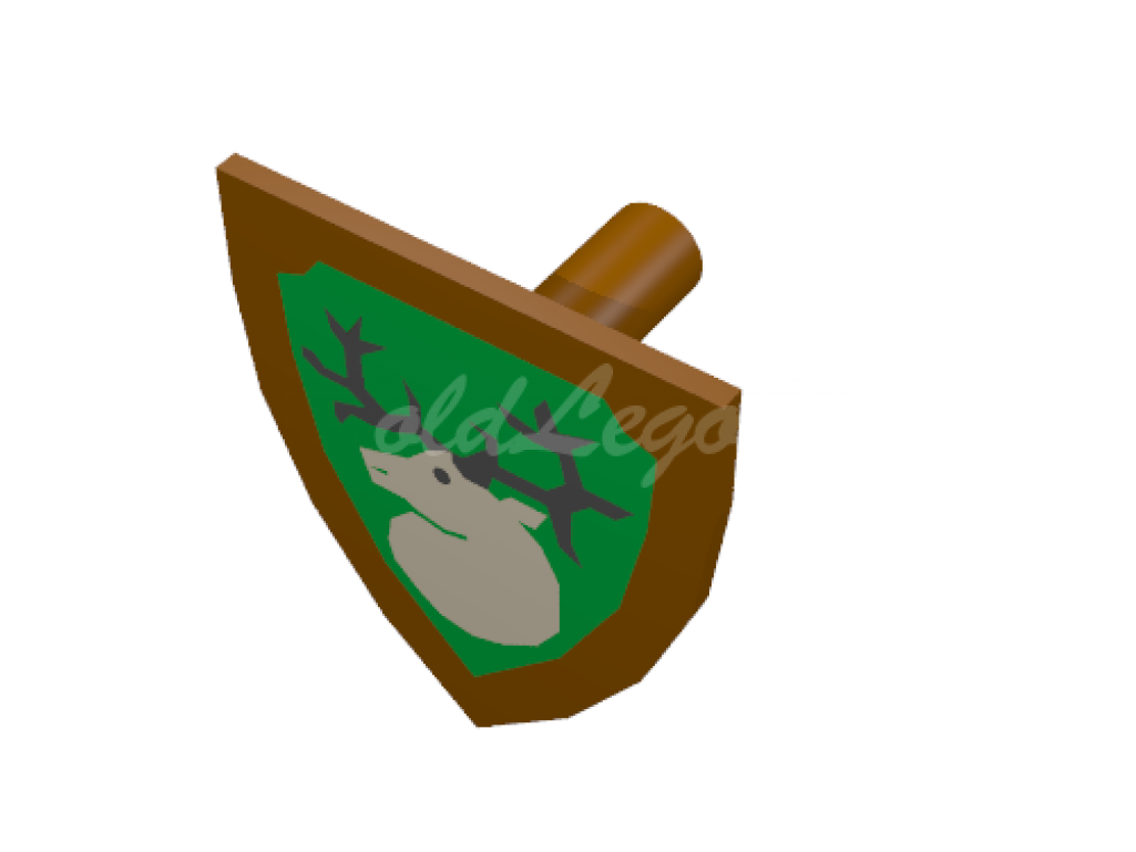 Triangular With Forestmen Deer Head Print (1024x1024), Png Download