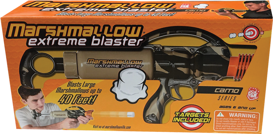 William Valentine Marshmallow Blaster Gun - Blaster (900x900), Png Download