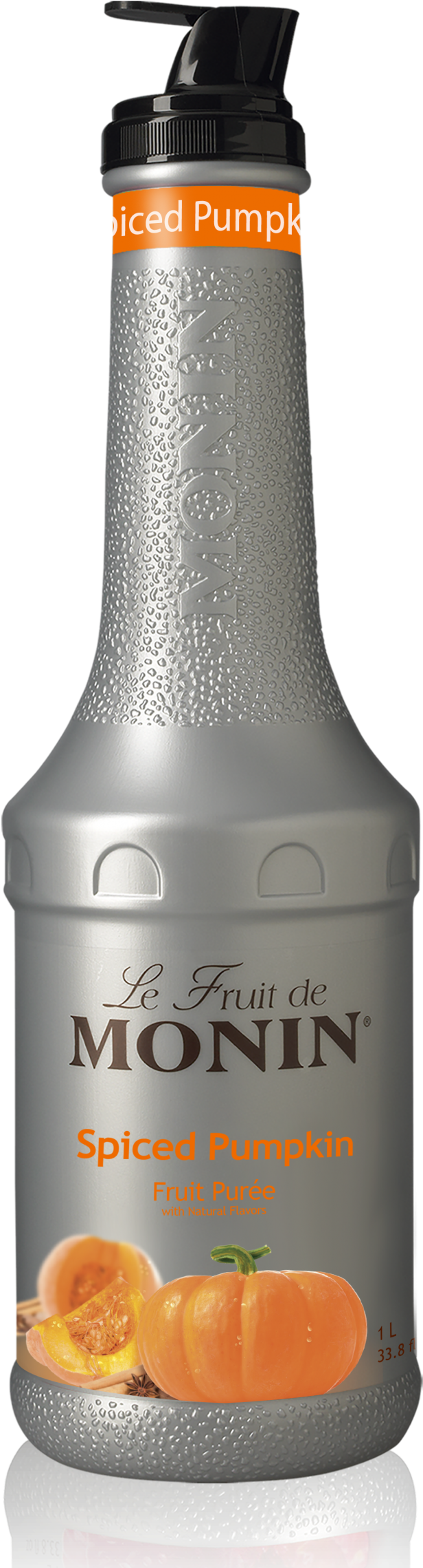 1l Spiced Pumpkin Fruit Purée - Monin Puree (1161x2322), Png Download