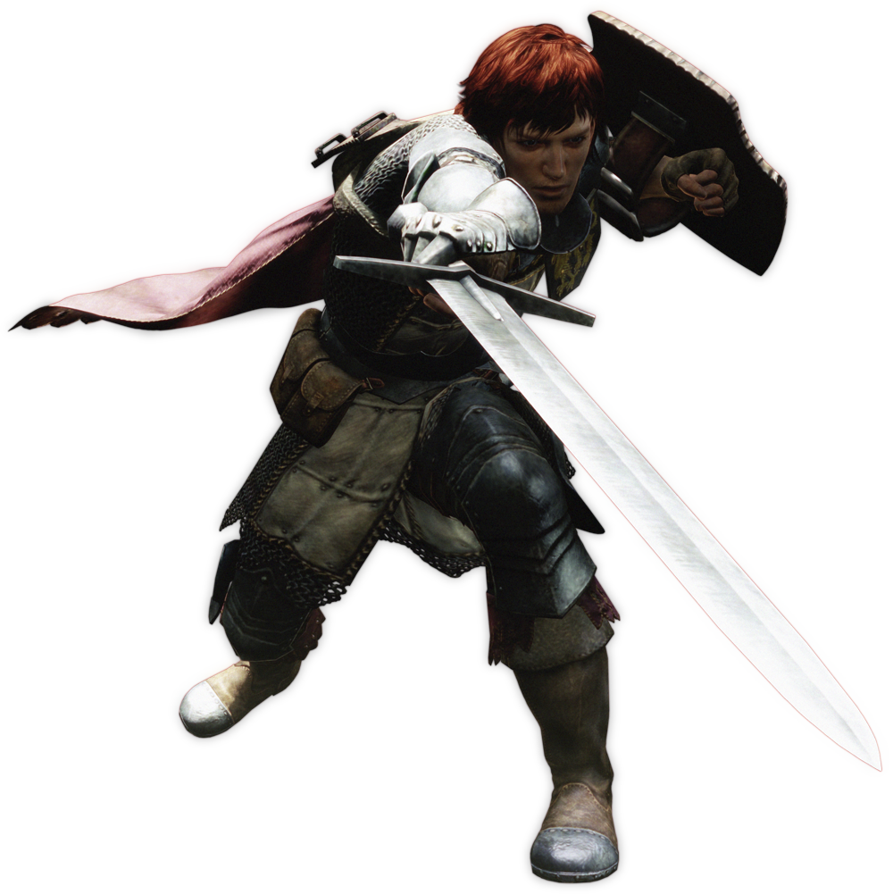 Swords - Sword And Shield Fighter (1000x1001), Png Download