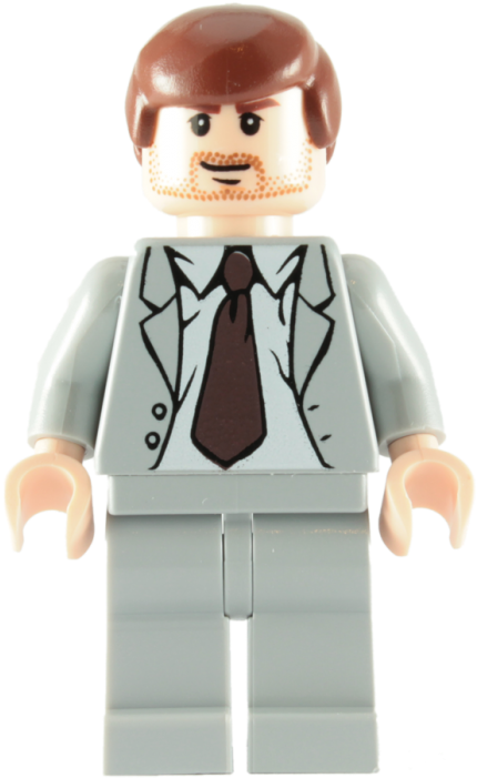 Lego Indiana Jones Grey Suit Minifigure - Lego Indiana Jones - Gray Suit Minifigure (700x700), Png Download