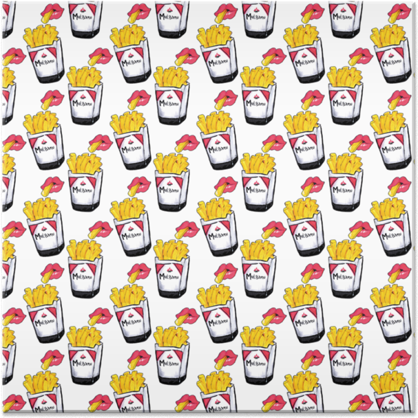 Azulejo Fumando Batata Frita De Veado Haterna - Seapunk (800x800), Png Download