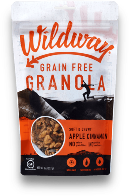Apple Cinnamon, 8oz - Wildway Vanilla Bean Espresso Grain Free Granola (704x705), Png Download