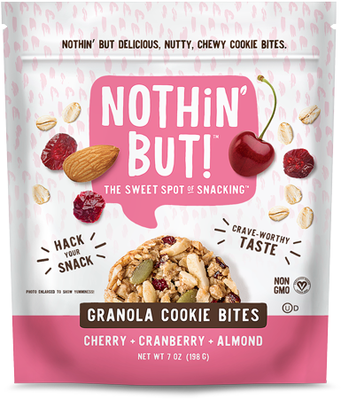 Cherry Cranberry Almond - Nothin But Granola Cookies (600x600), Png Download