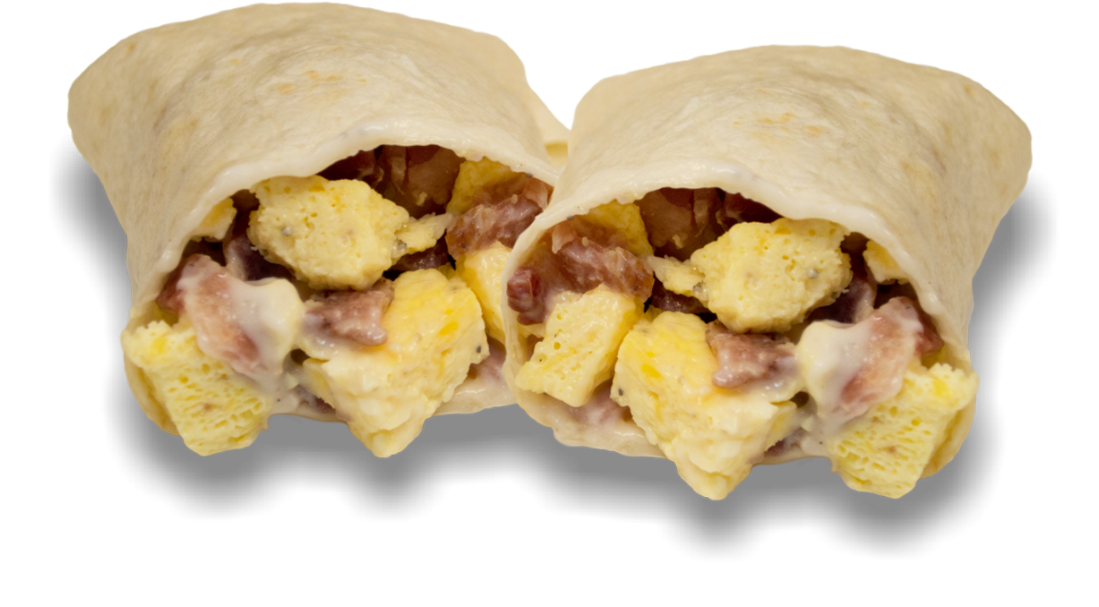 New Champs Chicken Breakfast Program Offers A Complete - Chicken And Gravy Breakfast Burrito (1280x720), Png Download