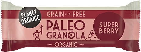 Super Berry Paleo Granola Bar - Planet Organic - Paleo Granola Bars Chocolate B 30 (600x600), Png Download